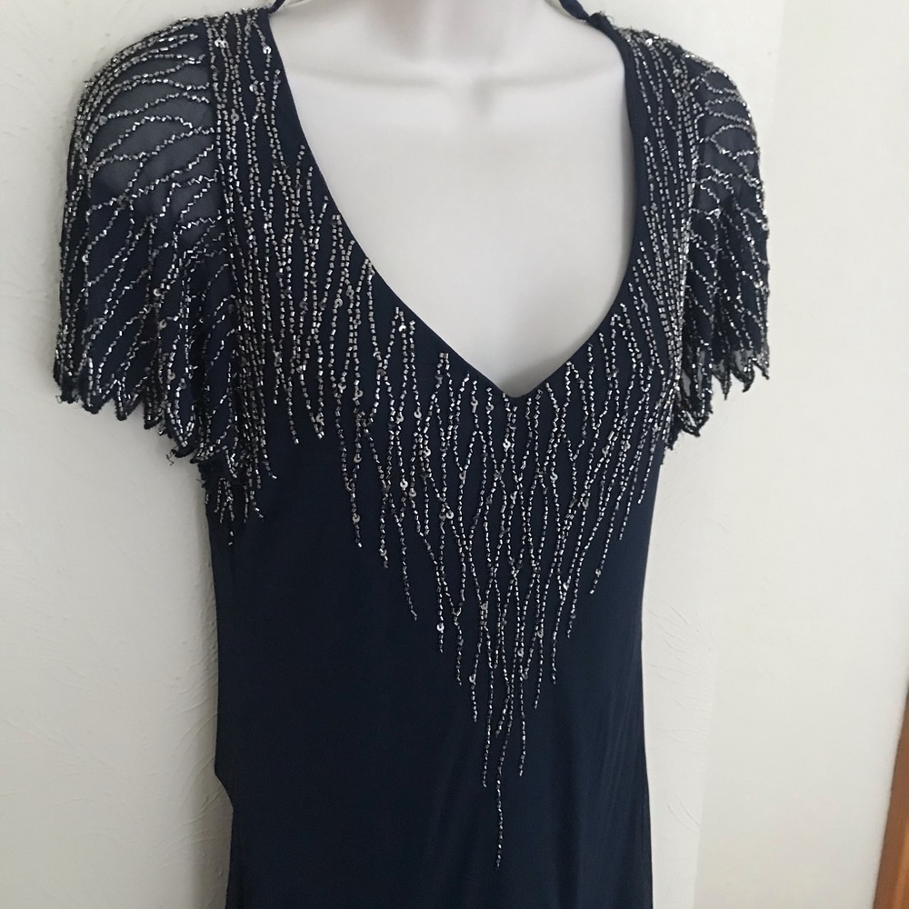 Jkara dress.  Beautiful blue with sparkle